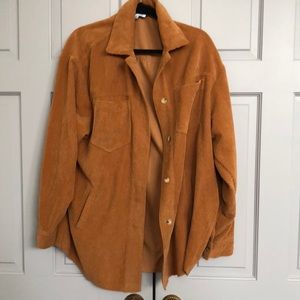 Corduroy shacket